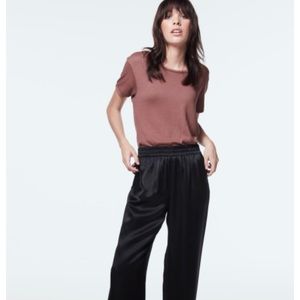 J Brand silk satin pant straight leg